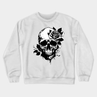 Skull and Rose Crewneck Sweatshirt